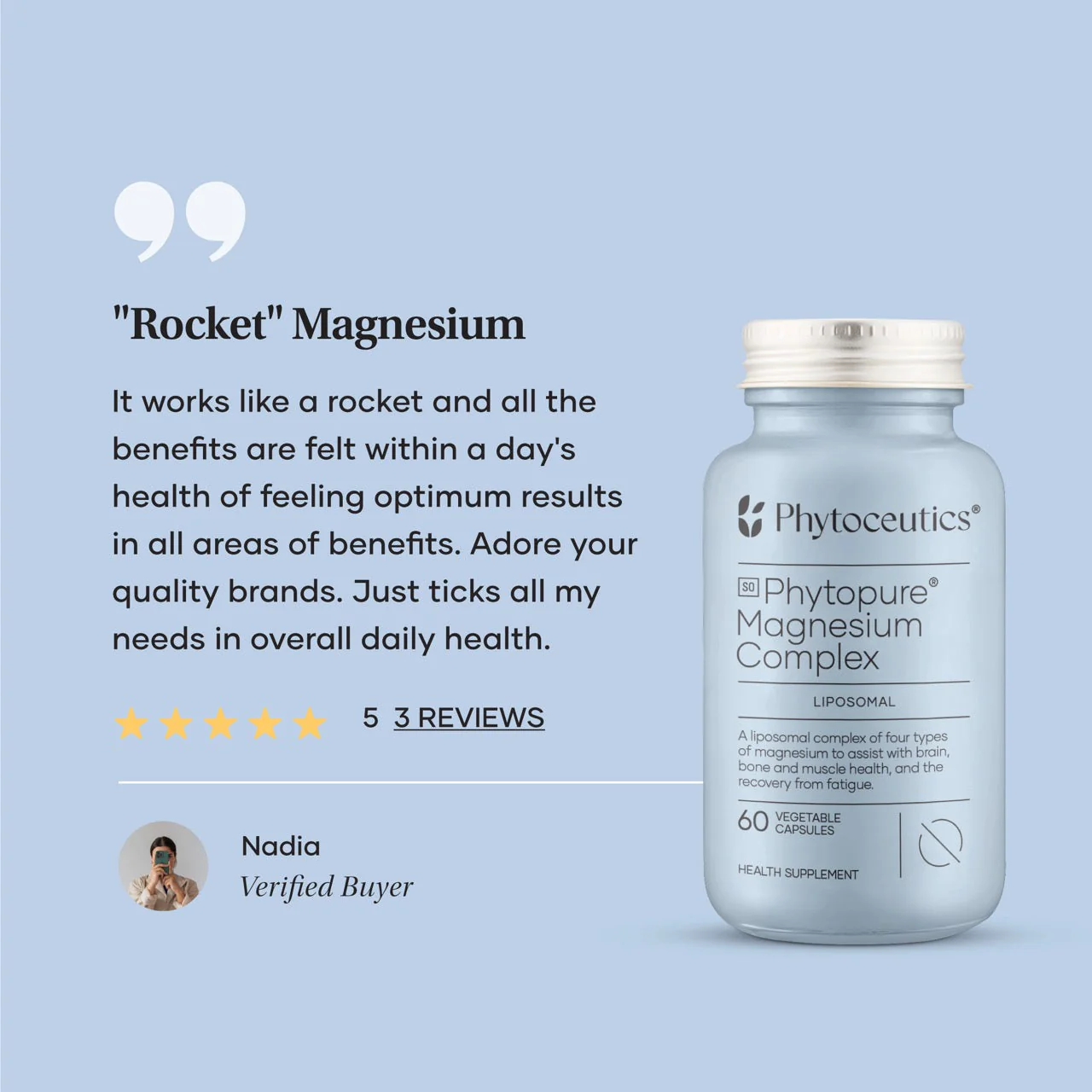 Phytoceutics Phytopure® Magnesium Complex (Liposomal) Capsules 60 - Image 3