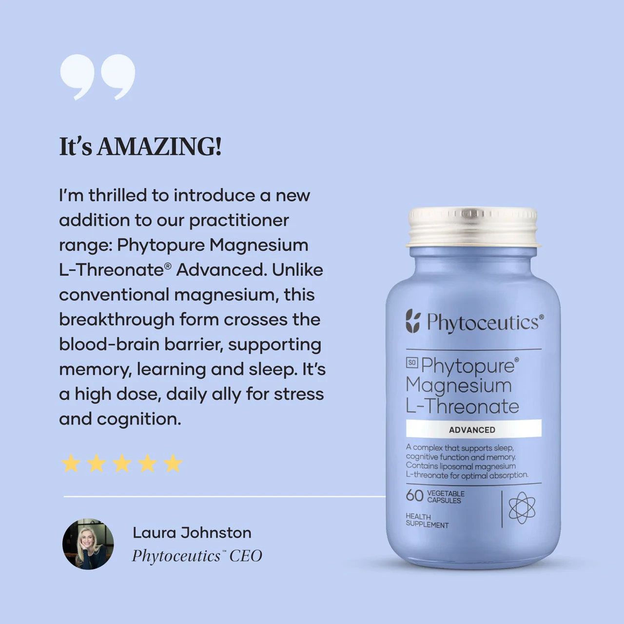Phytoceutics® Phytopure® Magnesium L-Threonate Advanced - Image 3