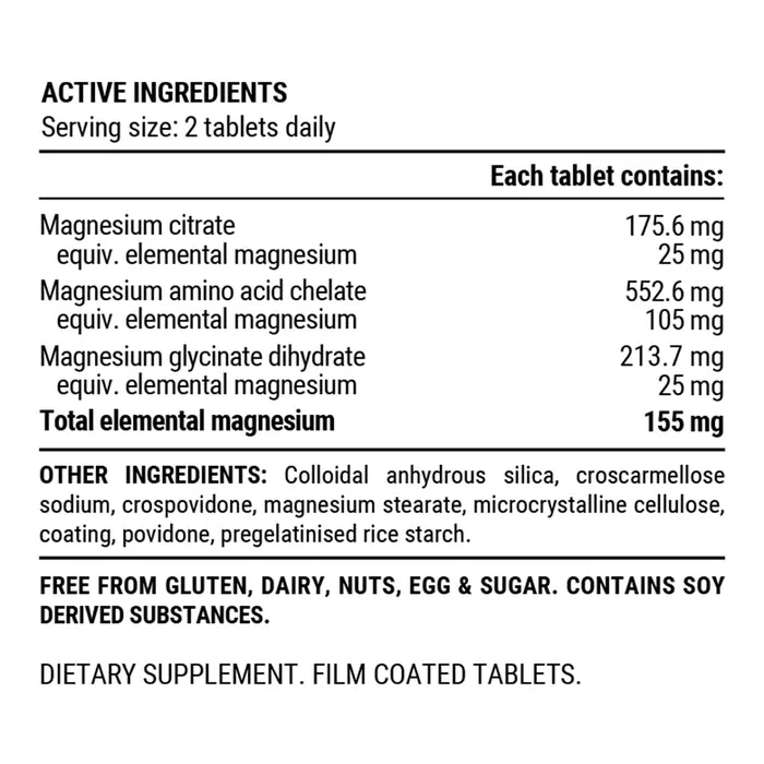 Pillar Performance Triple Magnesium 60 Tabs - Image 3
