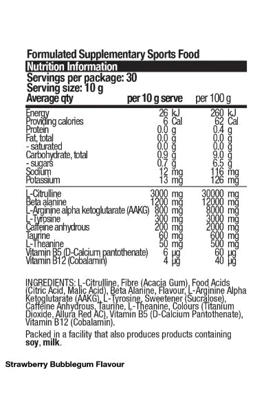 BSc Body Science PRE Caffeinated Pre-Workout 300g - Image 5