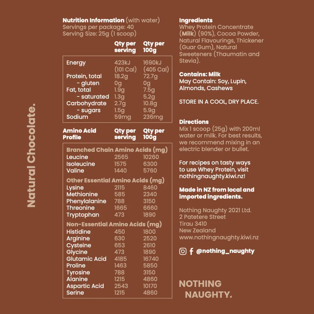 Nothing Naughty Premium NZ Whey Protein Powder - Image 11