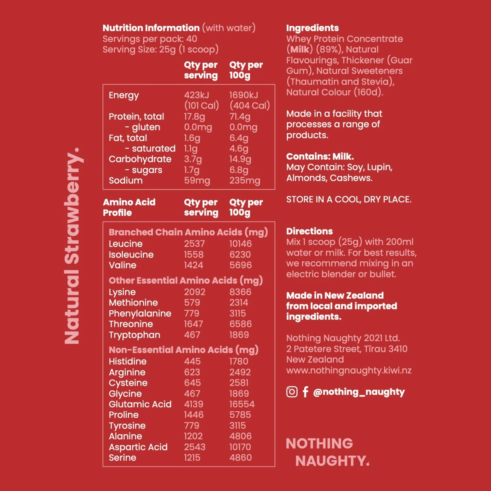Nothing Naughty Premium NZ Whey Protein Powder - Image 6