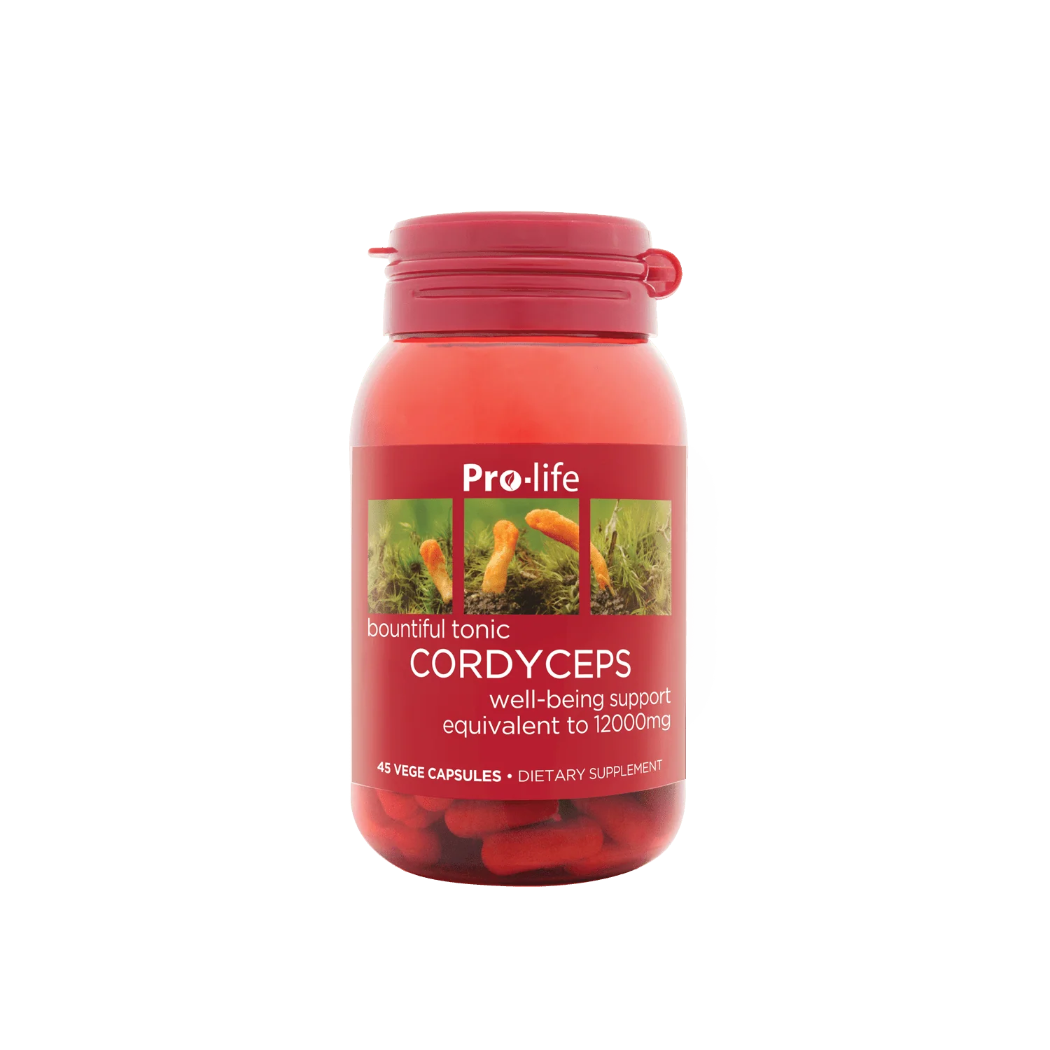 Pro-life Cordyceps 12000mg 45 Vege Capsules