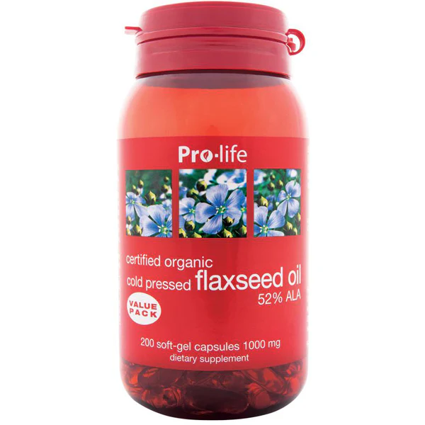 Pro-life Flaxseed Oil 200 Softgels