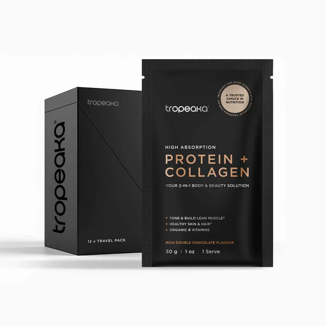 Tropeaka Protein + Collagen 30g (Box of 12 single serves) - Image 2