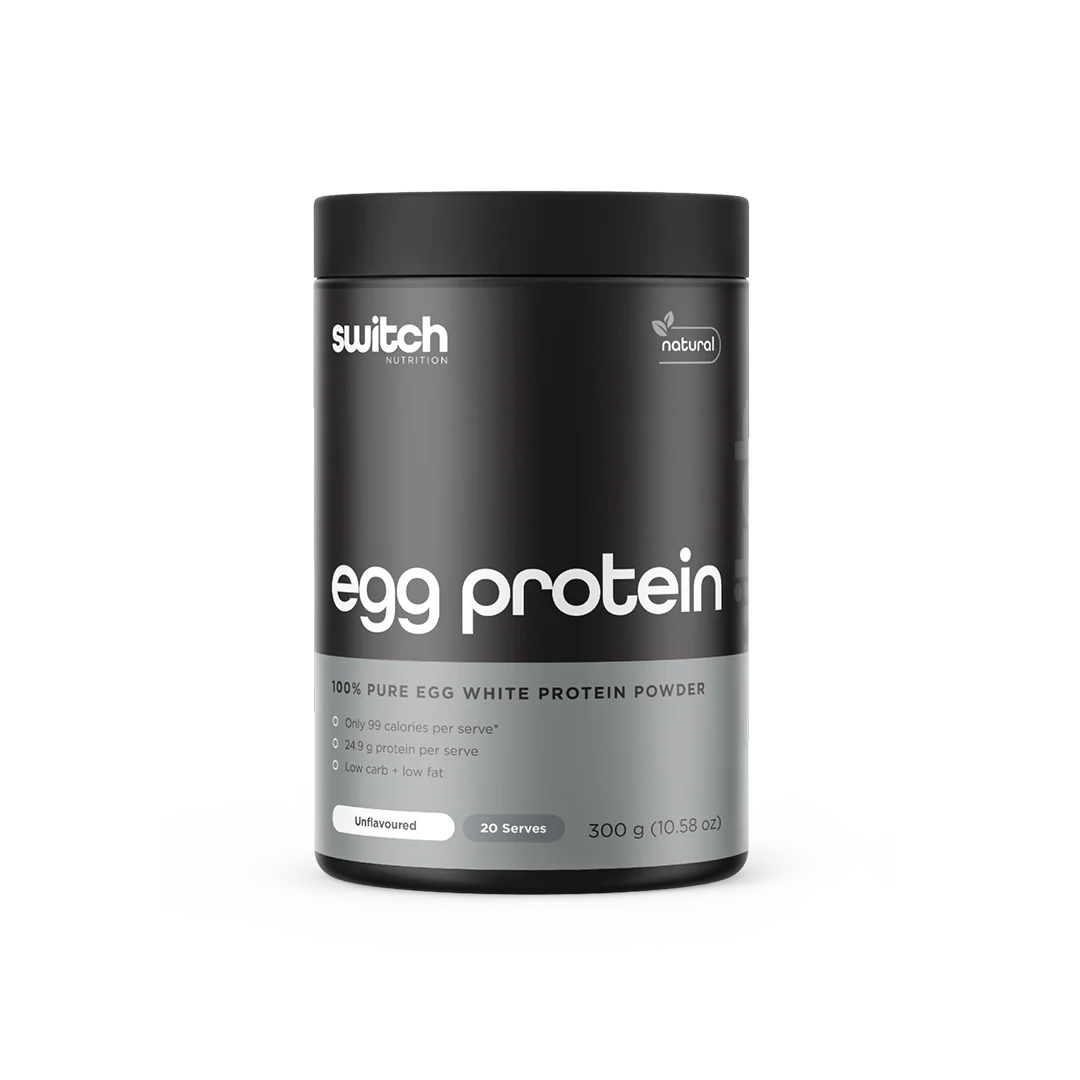 Switch Nutrition Pure Unflavoured Egg White Protein Powder High Bioavailability Muscle Support