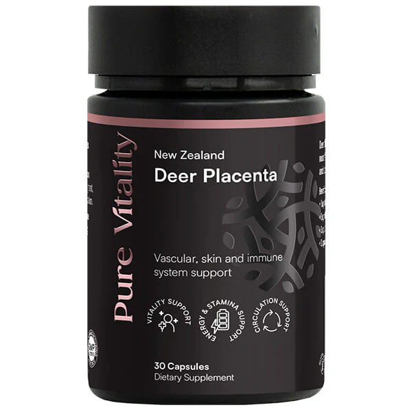 Pure Vitality Deer Placenta 350mg 30 Caps