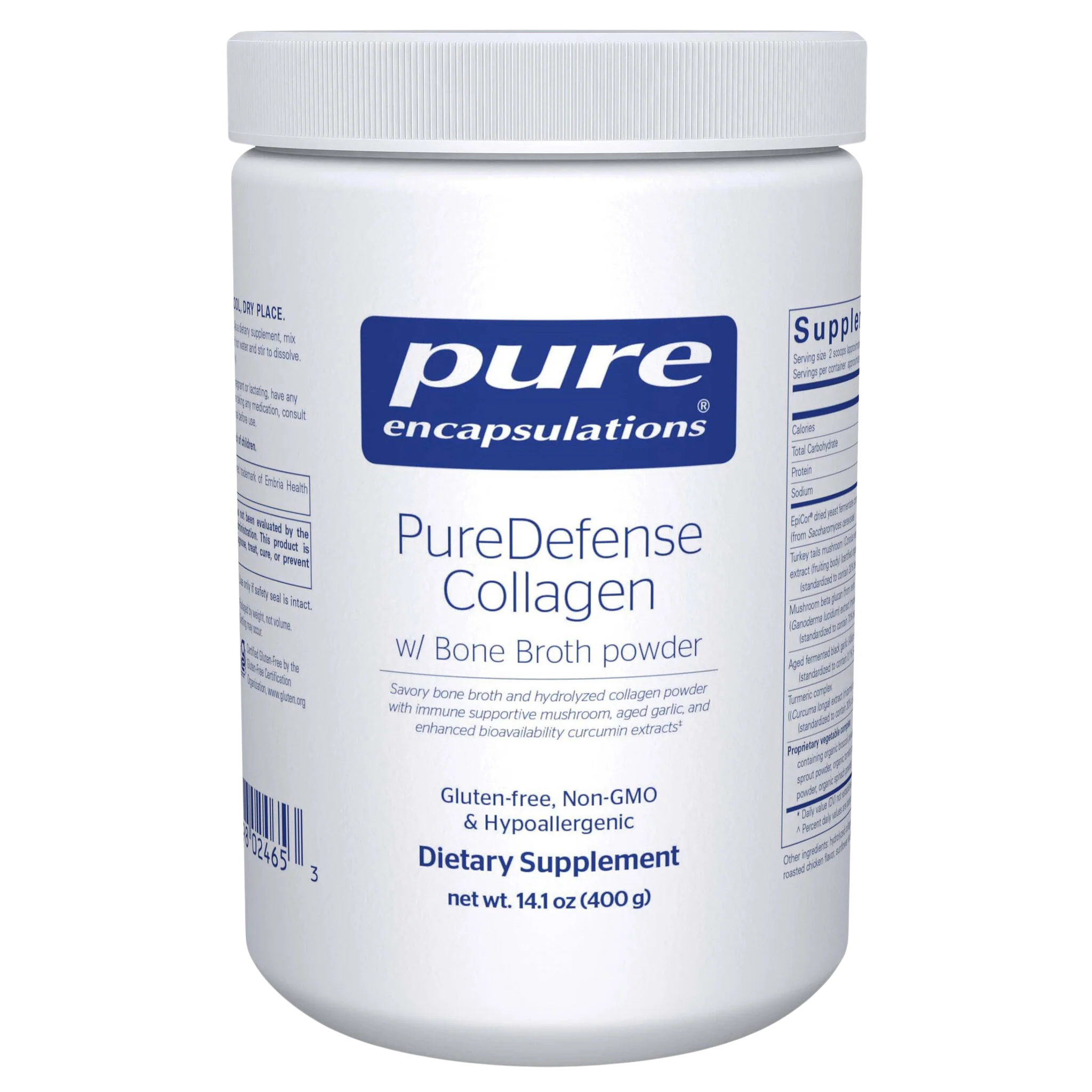 Pure Encapsulation PureDefense Collagen w/ Bone Broth powder