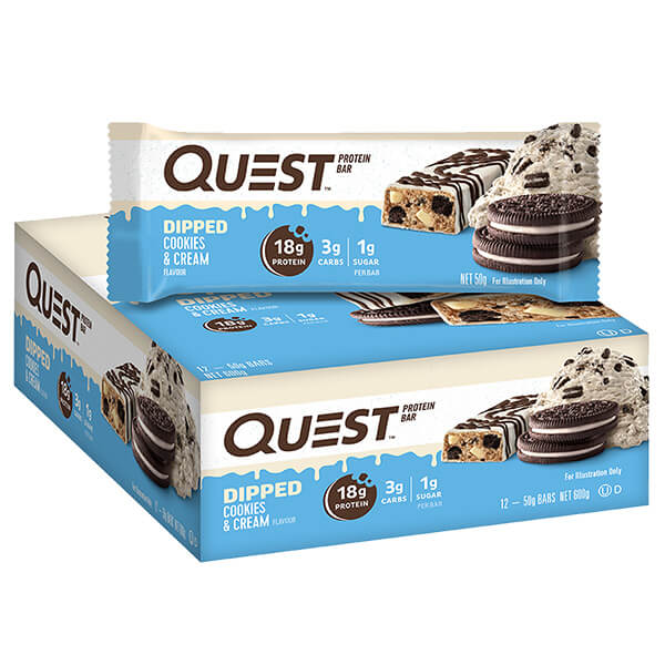 Quest Dipped Protein Bars 50g x12 - Image 2