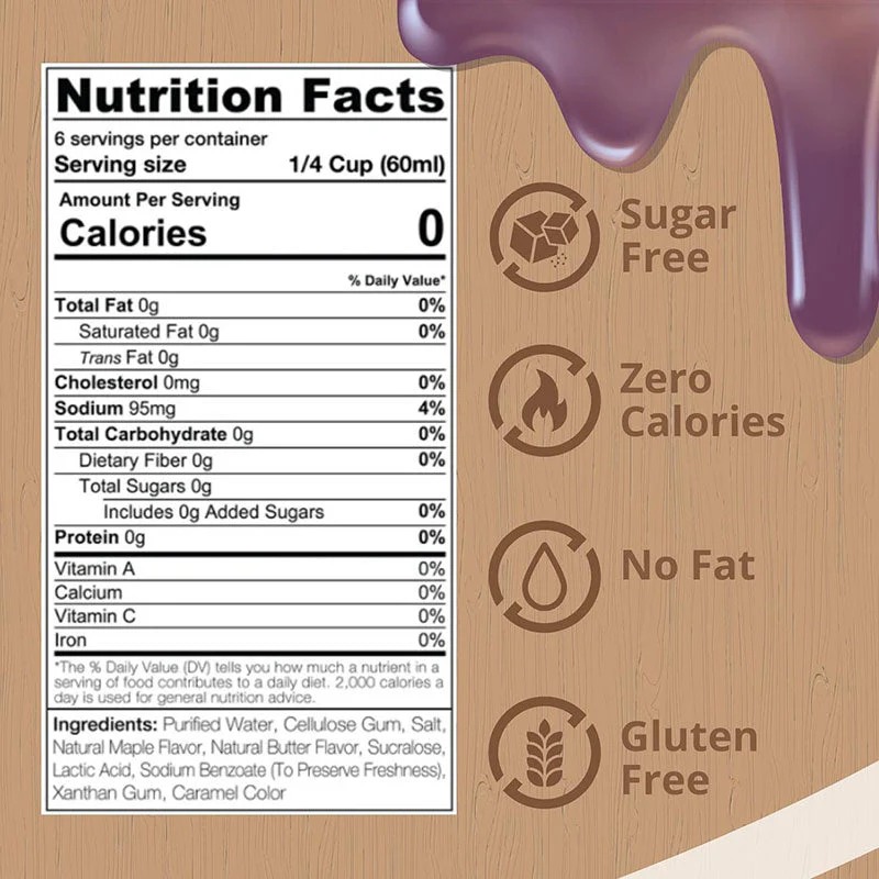 SINFIT "Sugar Free" Pancake Syrup - 355ml - Image 4