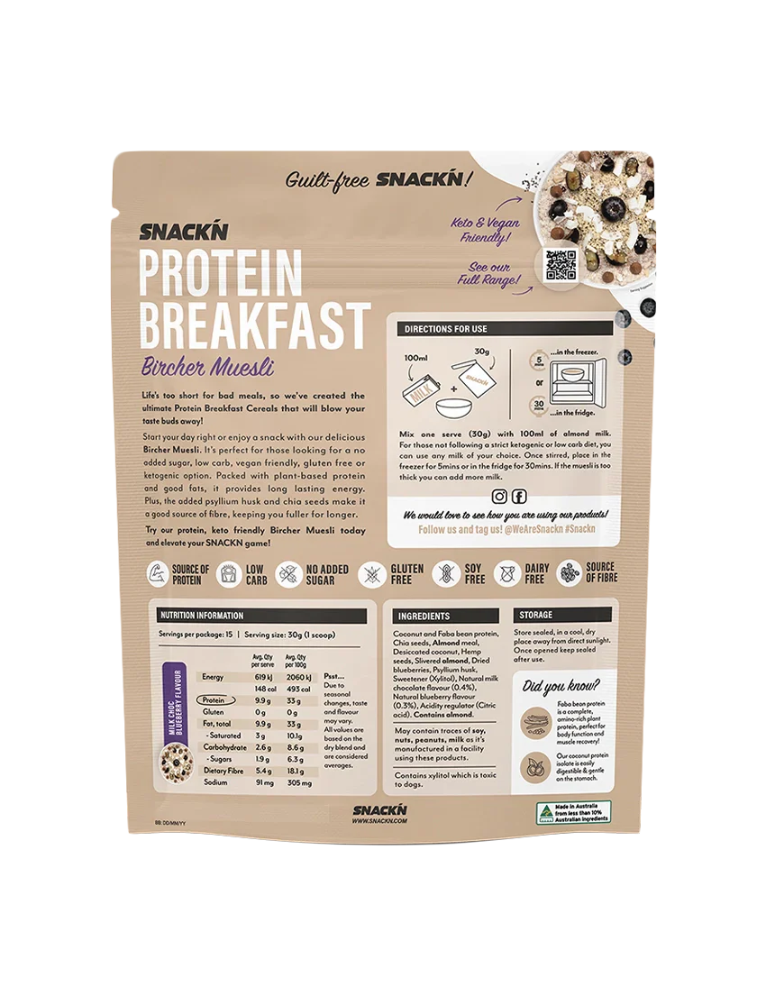 Snackn Protein Breakfast Bircher Muesli - Image 2