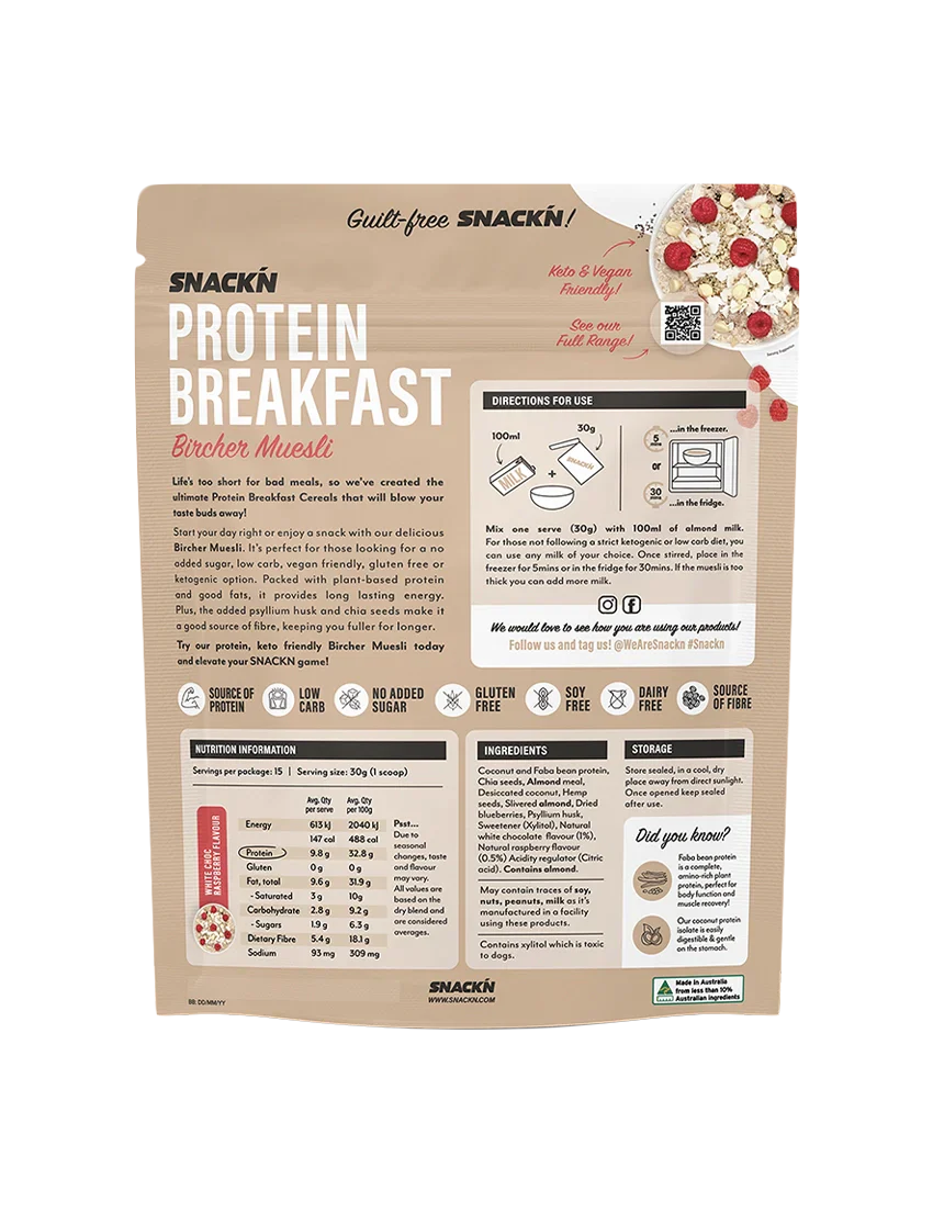 Snackn Protein Breakfast Bircher Muesli - Image 4