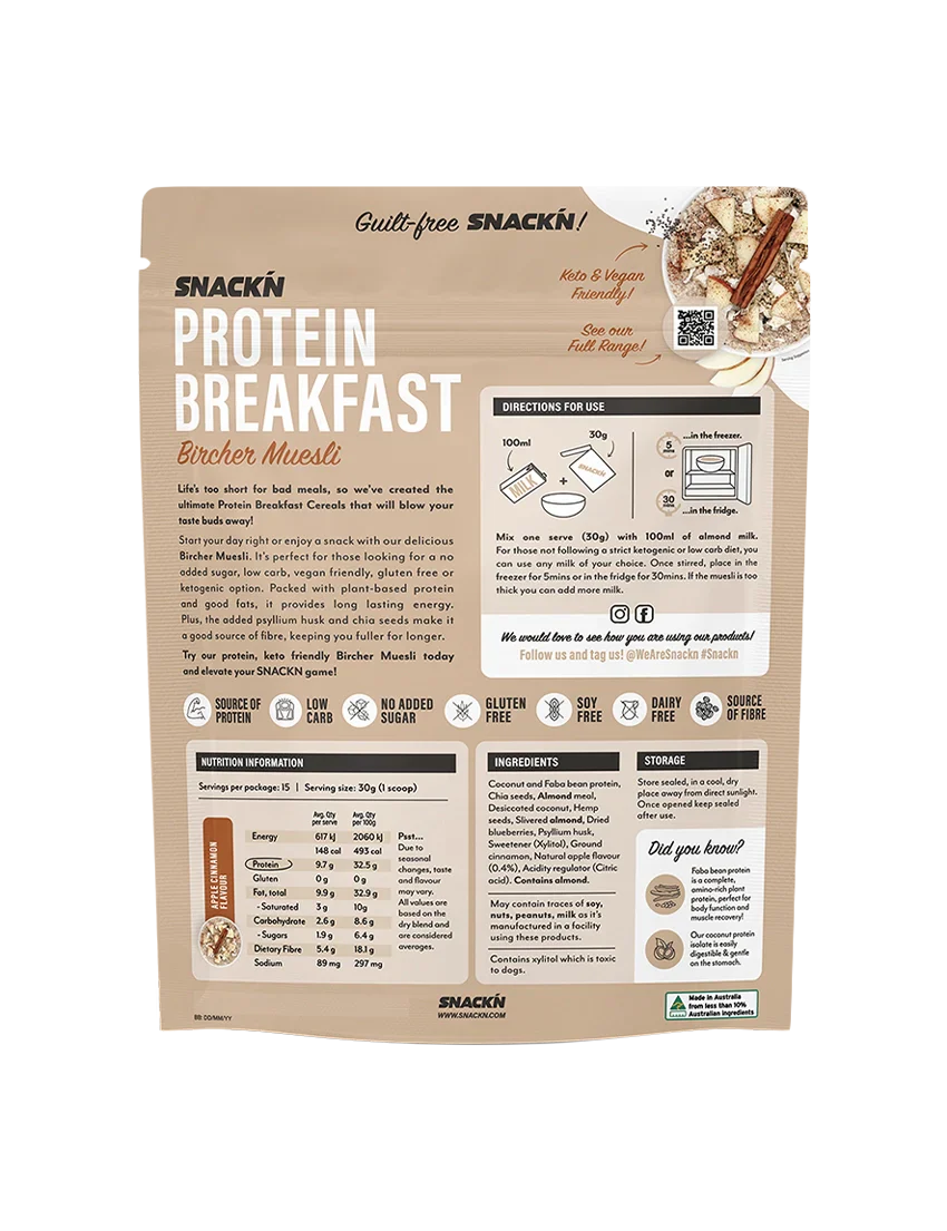 Snackn Protein Breakfast Bircher Muesli - Image 6