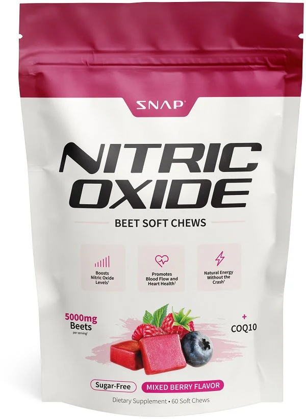 Snap Nitric Oxide Beet Soft Chews 60 - Mixed Berry