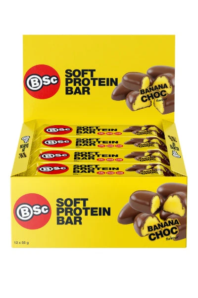 BSc Body Science Soft Protein Bar 55g (x12)
