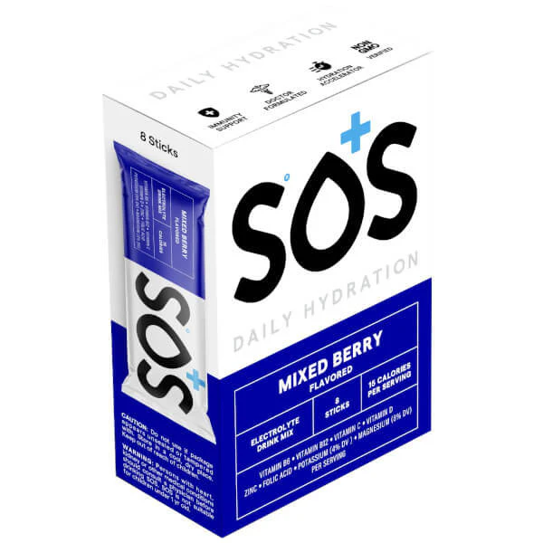 SOS Hydration Daily Hydration Sticks x8 Sachets - Image 2
