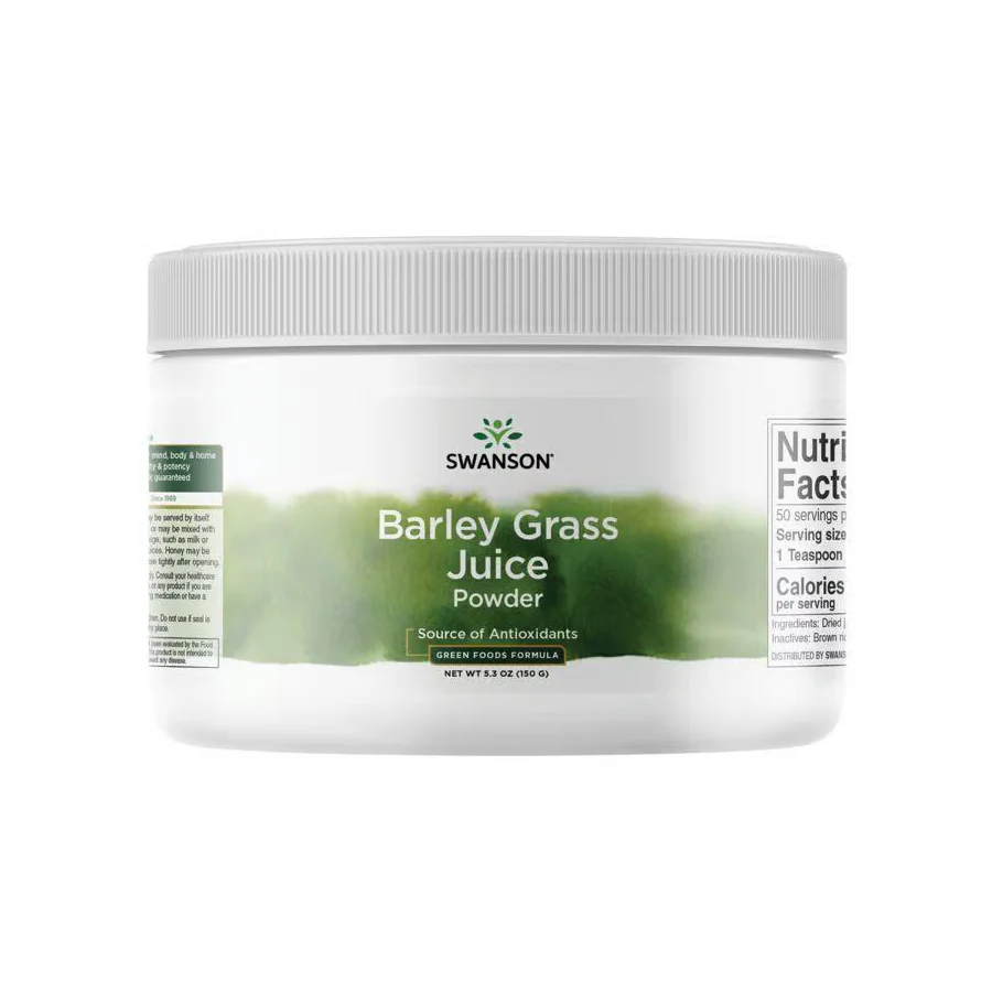 Swanson Barley Grass Juice Powder 150g Nutrient-Rich Antioxidant Blend