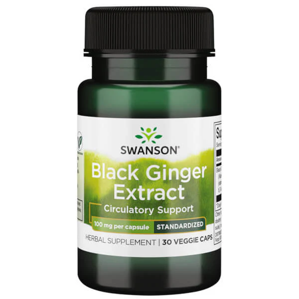 Swanson Black Ginger Extract 100mg 30 Caps