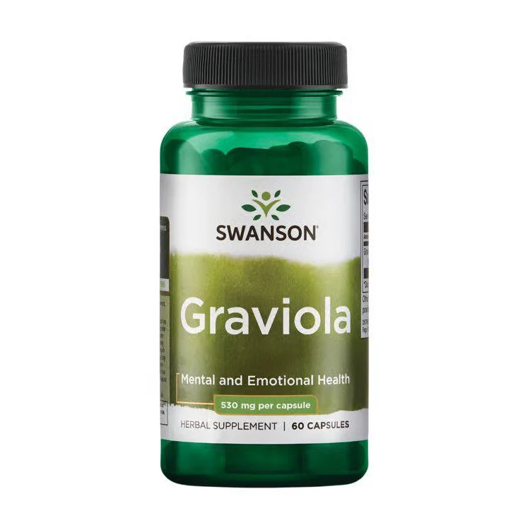 Swanson Graviola 530mg Herbal Immune Support Capsules – 60 Count