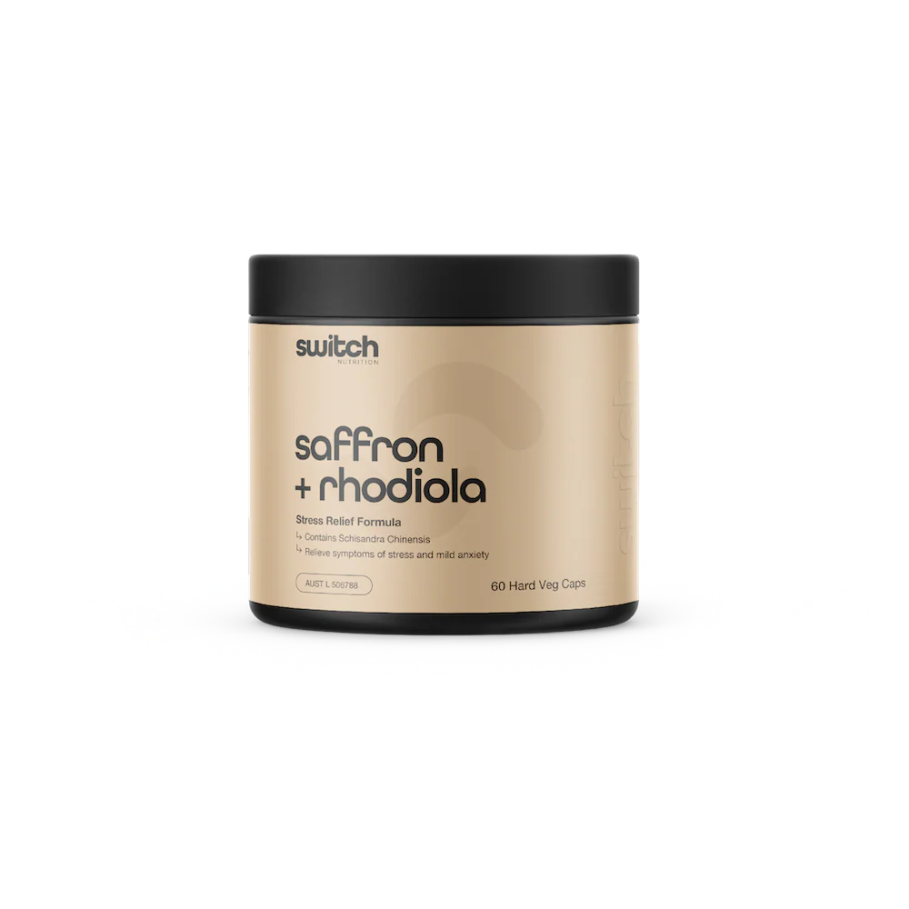 SWITCH Essentials - Saffron + Rhodiola - TGA  [60 Capsules]
