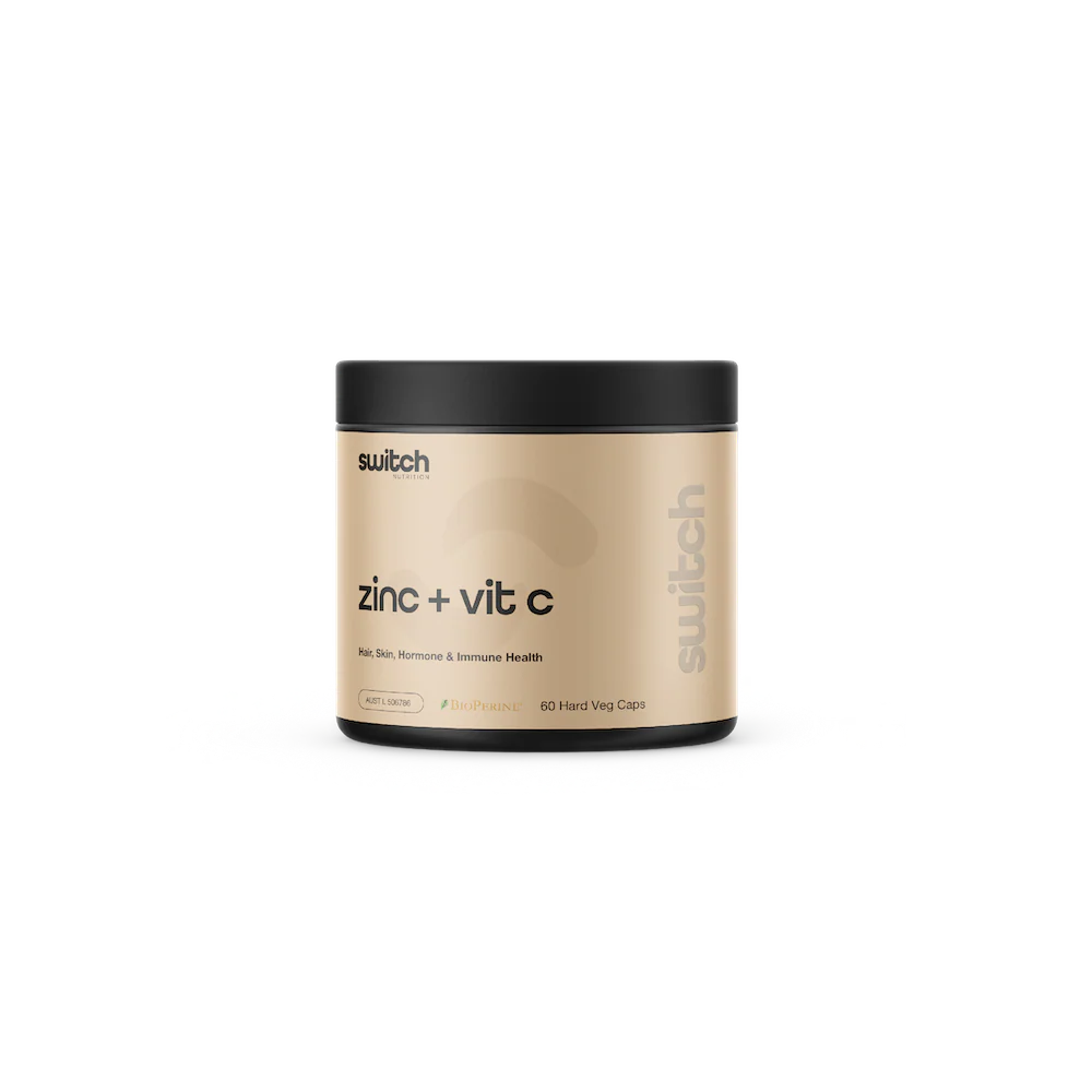 SWITCH Essentials - ZINC + VIT C - TGA [60 Capsules]