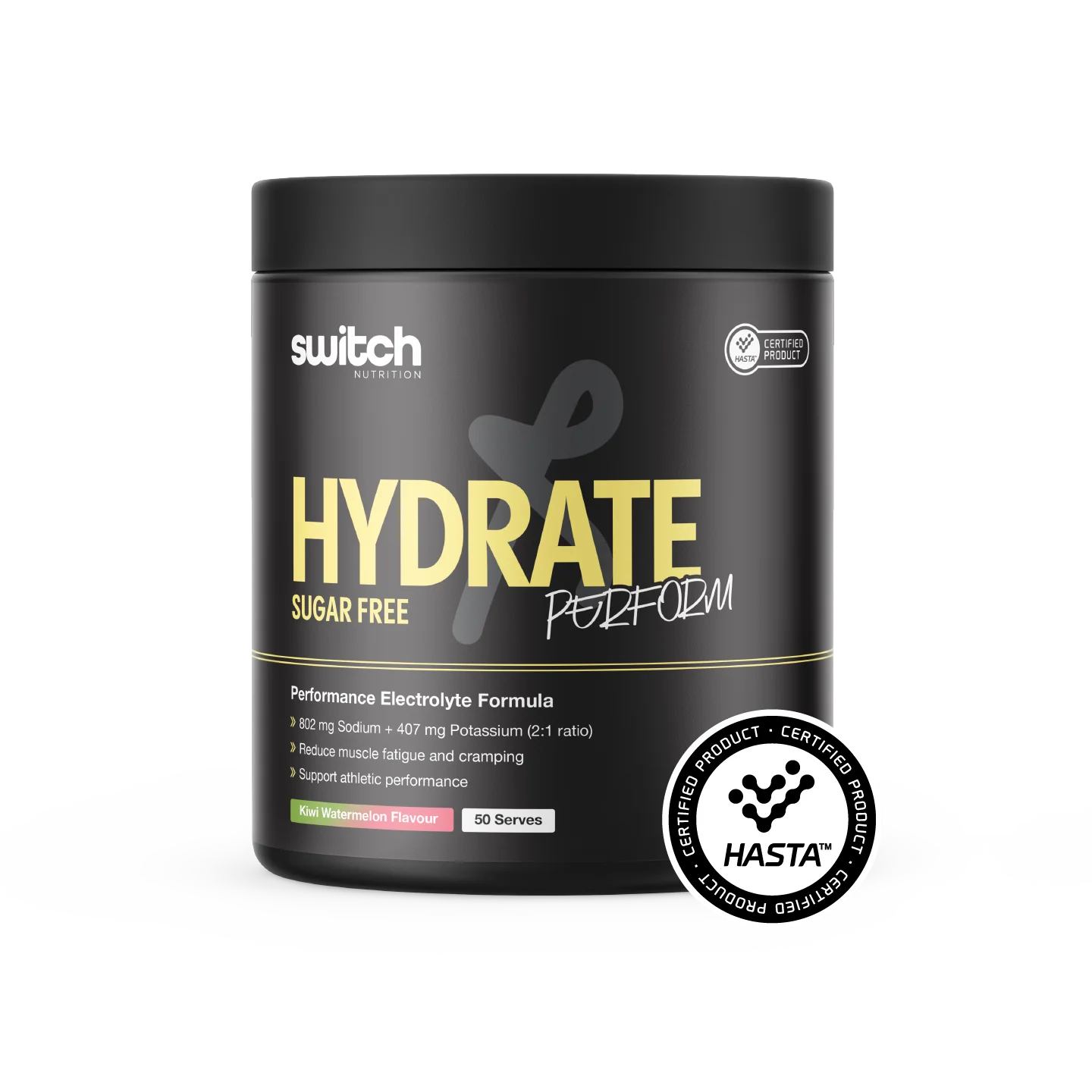 SWITCH Hydrate Perform Sugar Free [50 Serves] HASTA Certified - Image 2
