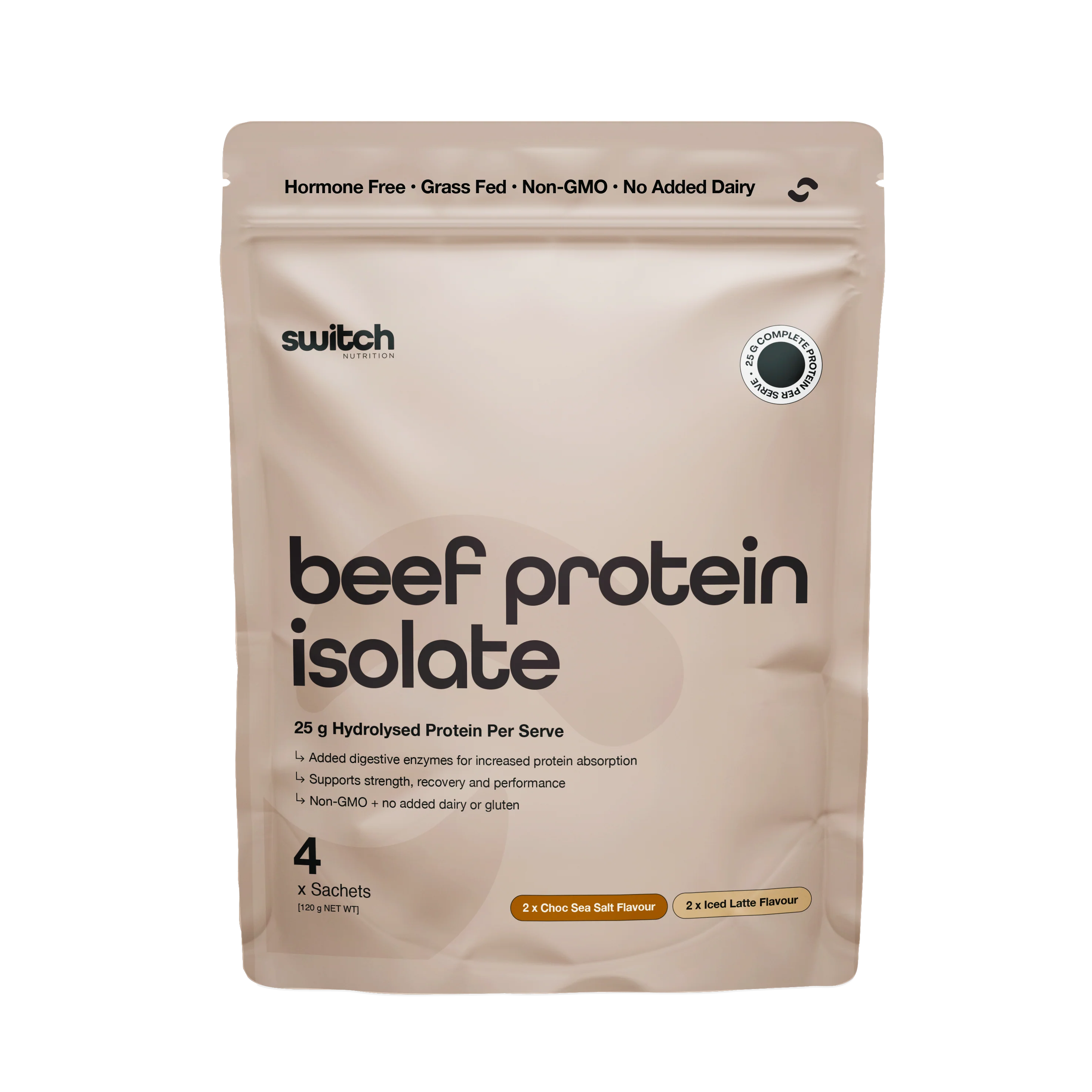 Switch Nutrition Beef Protein Isolate - 4 Serve Pouch - Image 2