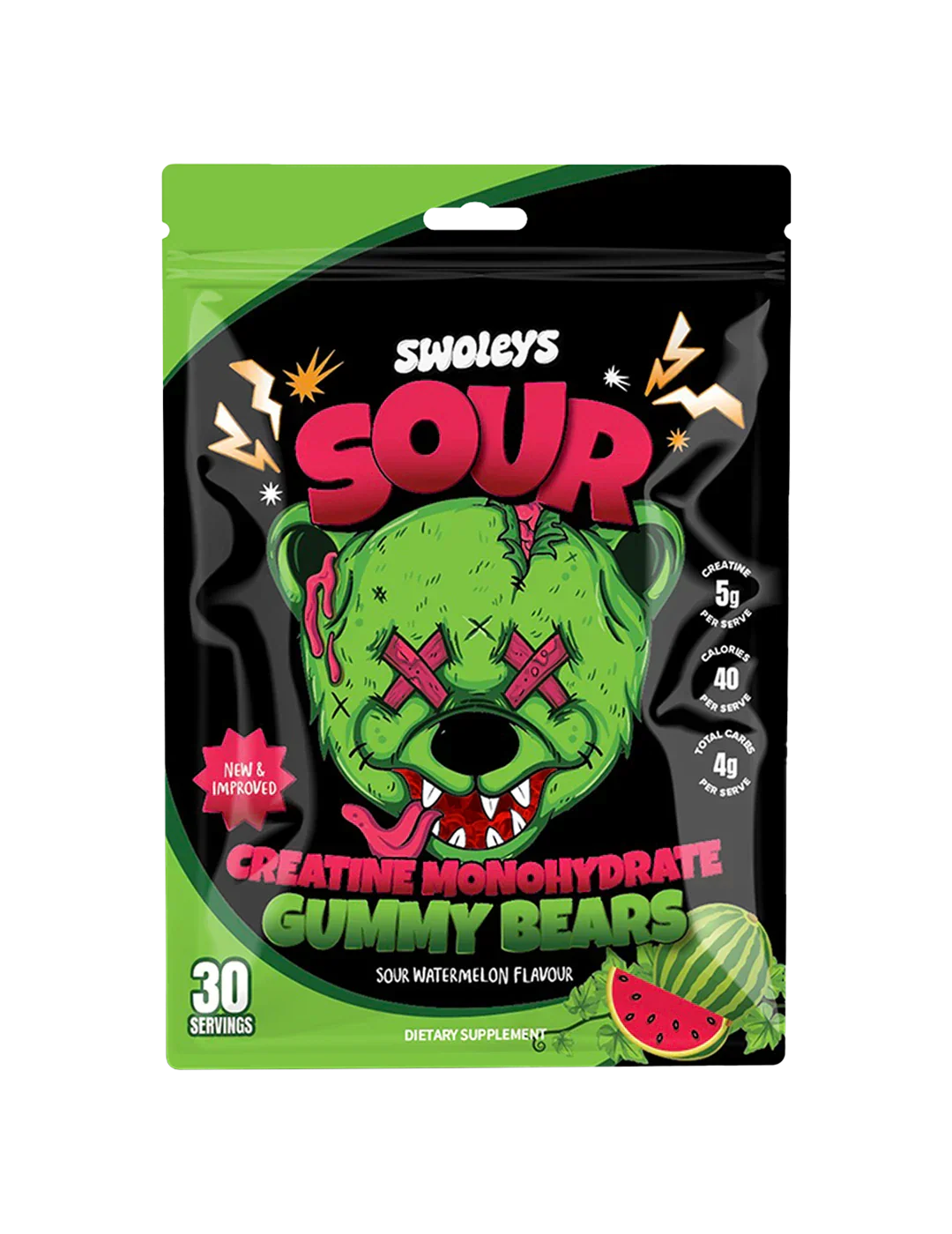 Swoleys Sour Creatine Monohydrate Gummy Bears - Image 2