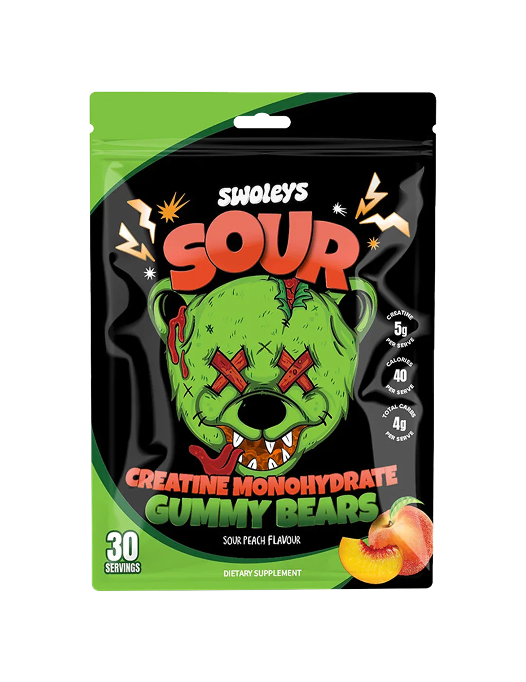 Swoleys Sour Creatine Monohydrate Gummy Bears - Image 3