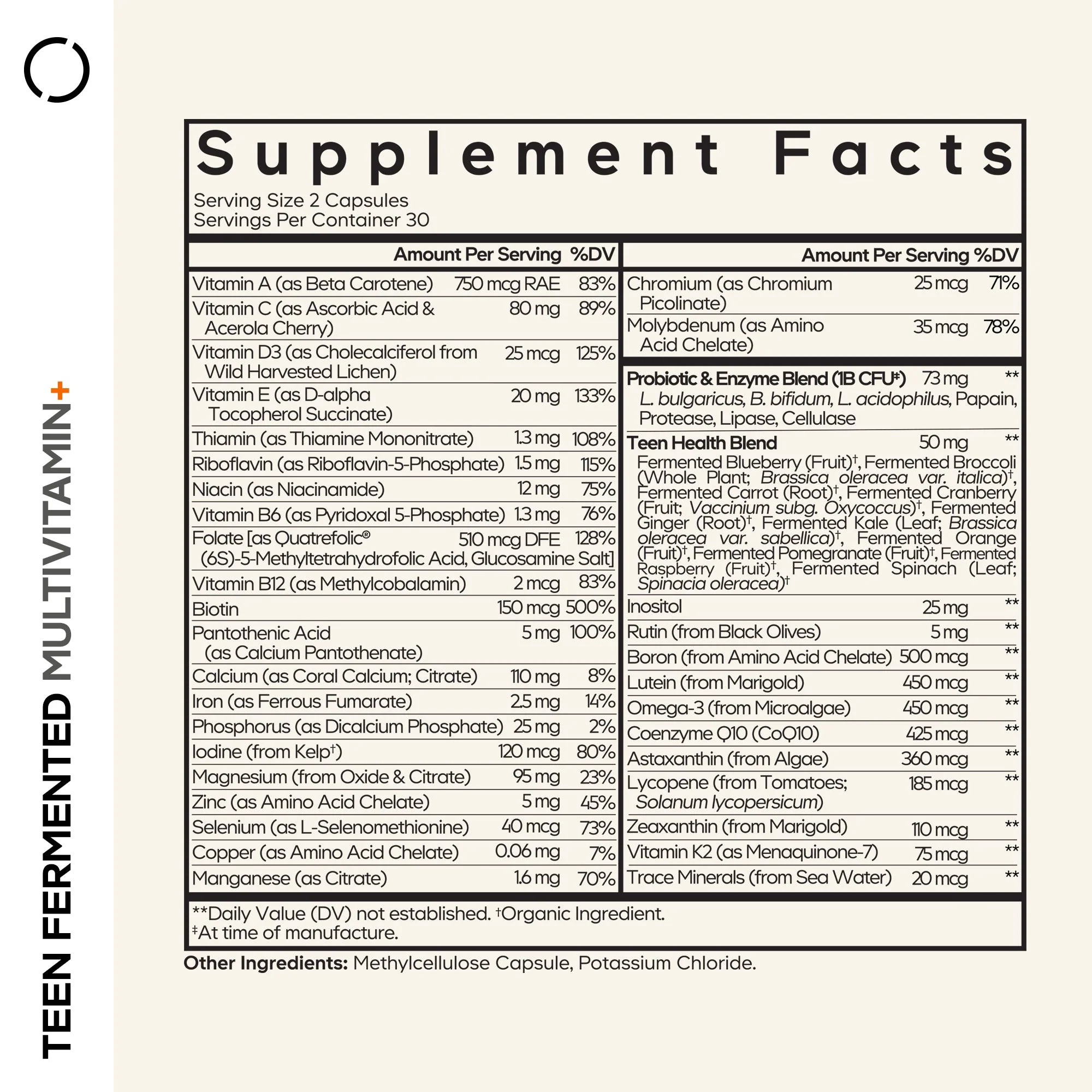 Codeage Teen’s Daily Multivitamin+ - Image 3