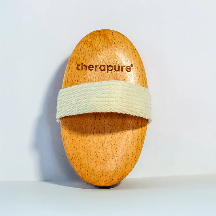 Therapure Ionic Dry Body Brush, Beech Handle and Copper Bristles - Image 2