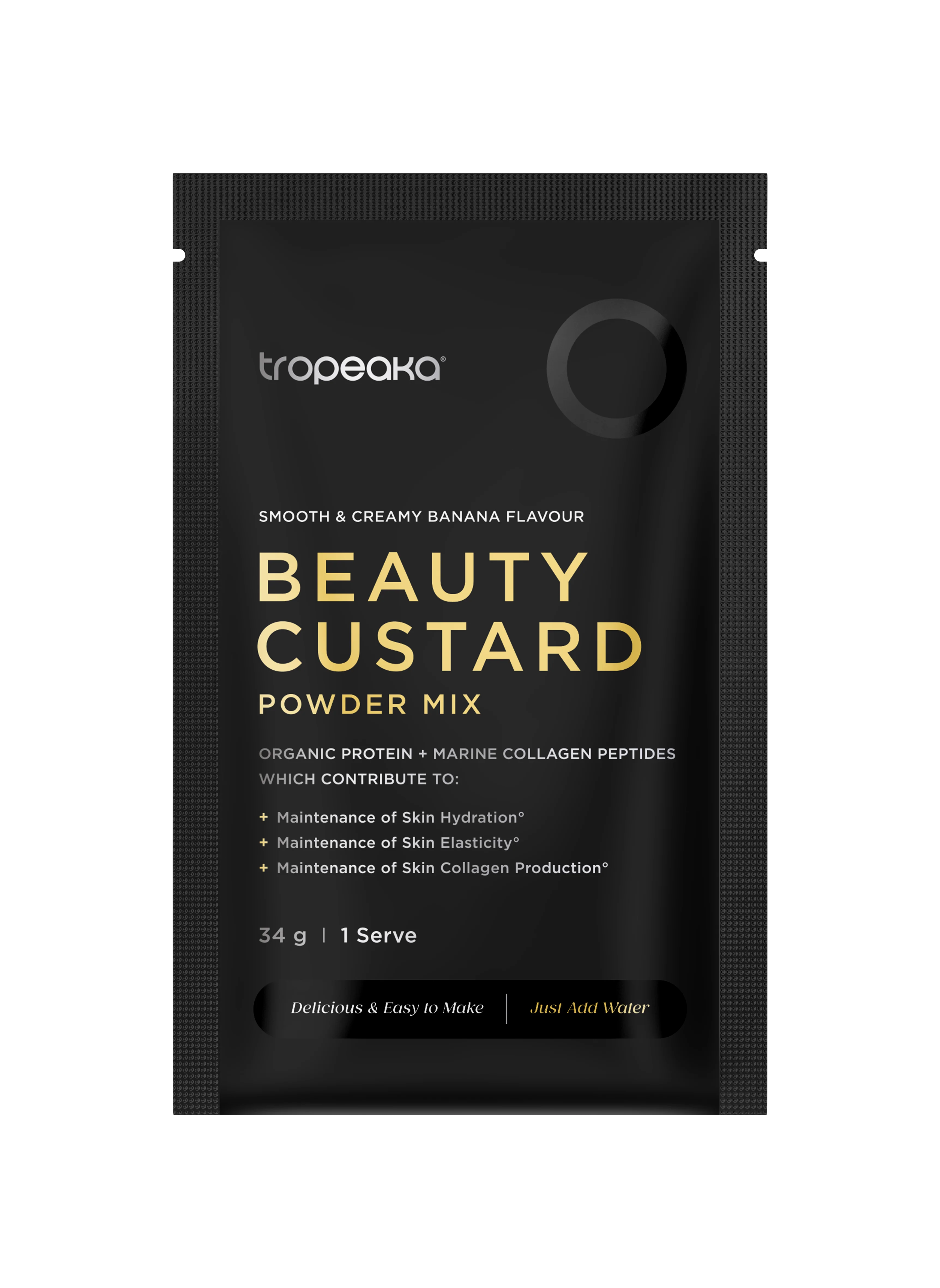 Tropeaka Beauty Custard - BANANA (Box of 12 SINGLE SERVES) - Image 2