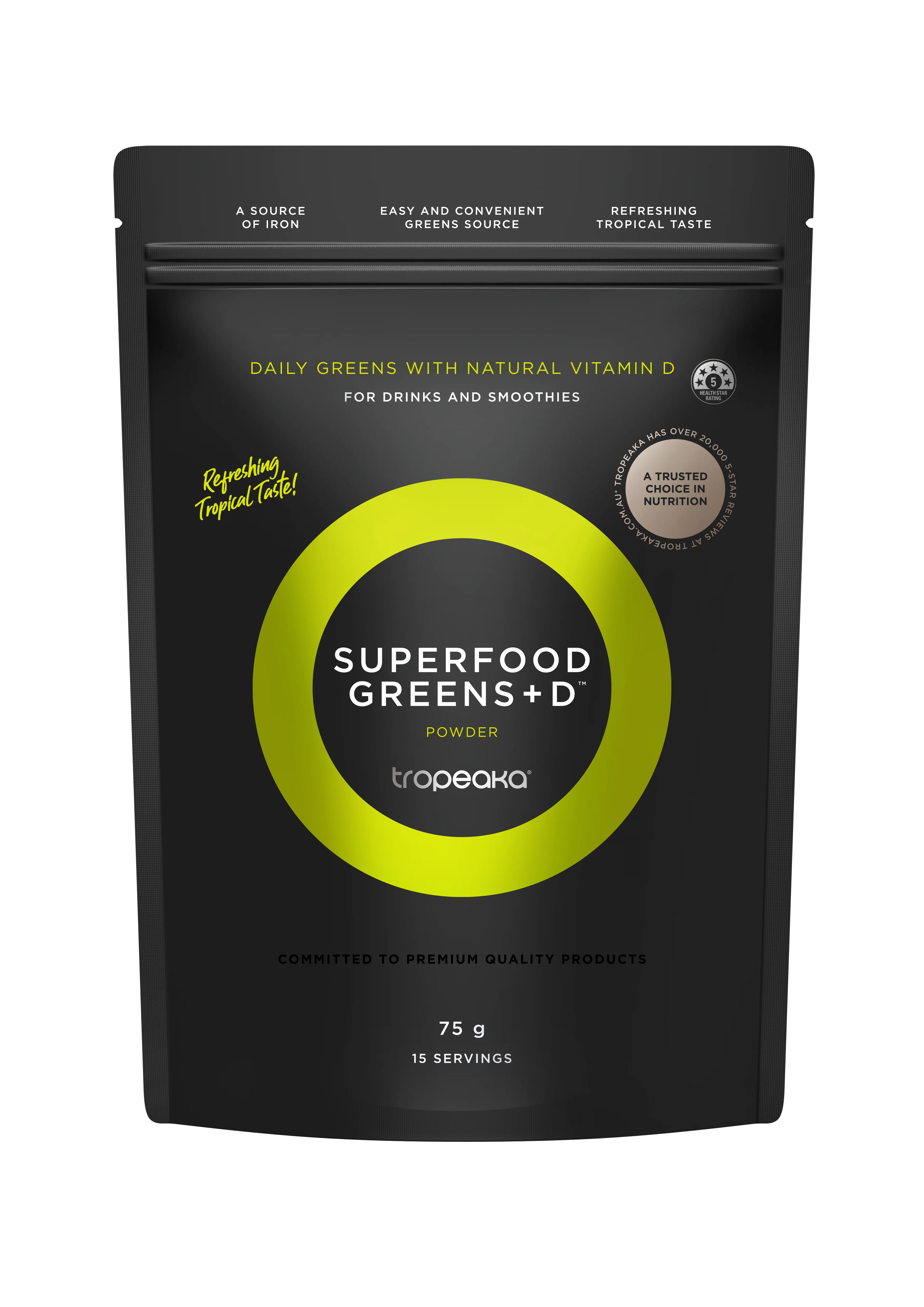 Tropeaka Superfood Greens + D (75g)