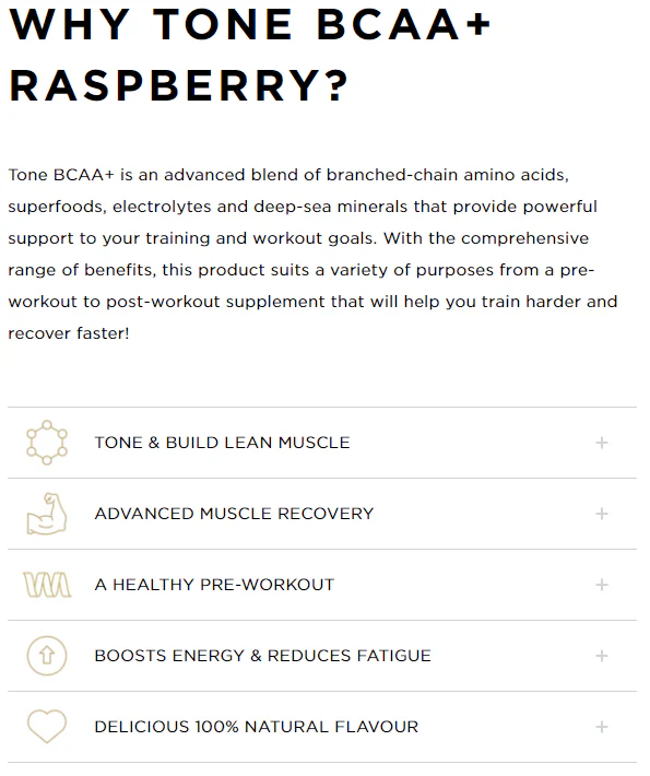 Tropeaka Tone BCAA+ - Raspberry - Image 2