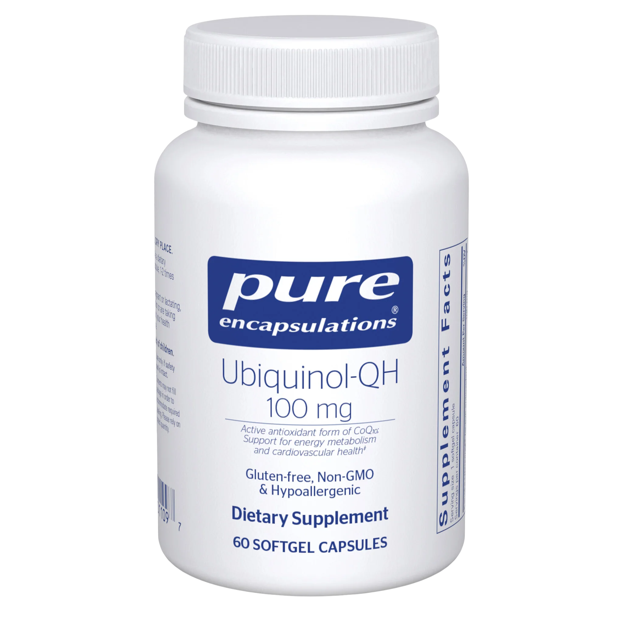 Pure Encapsulations Ubiquinol-QH 100 mg