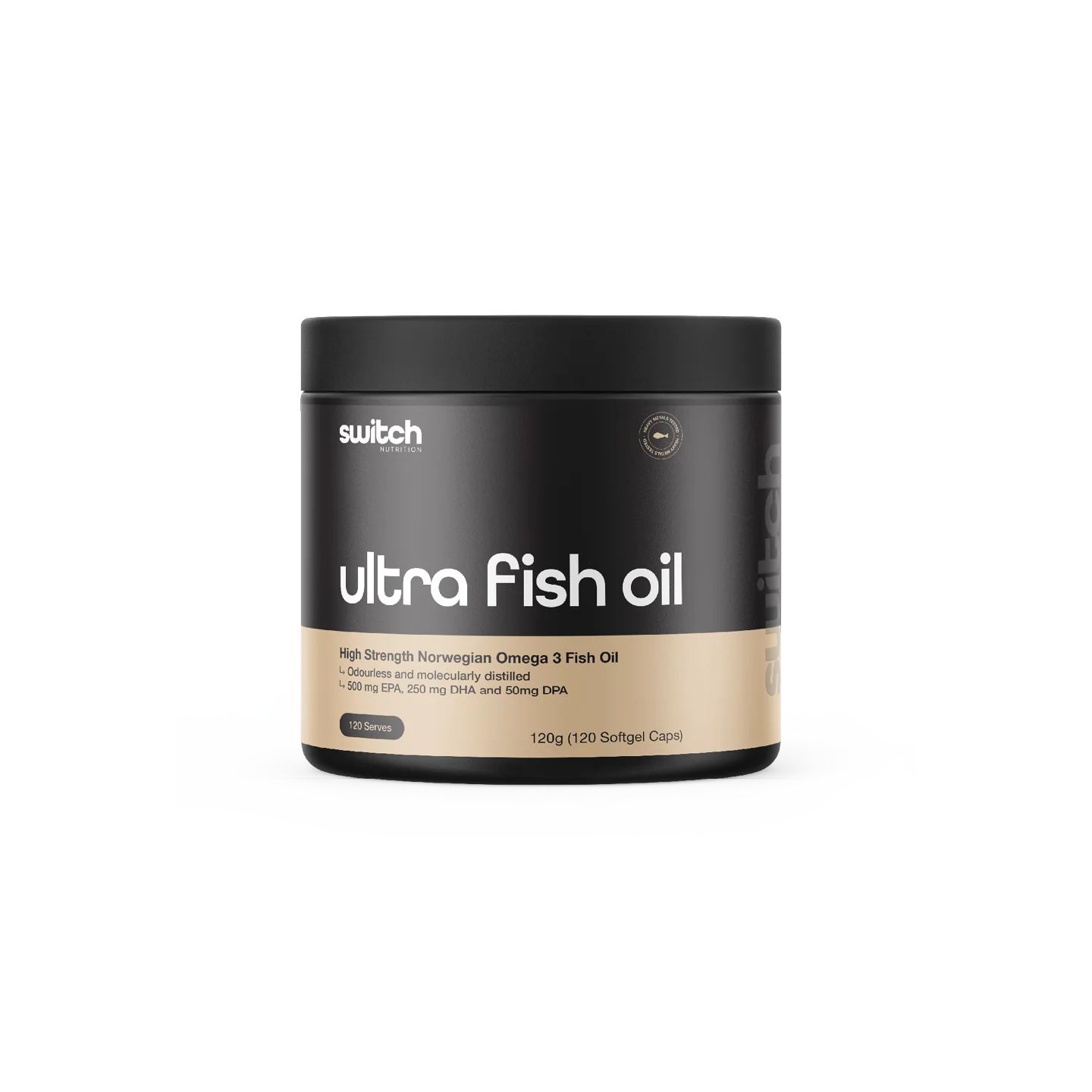 Switch Nutrition Ultra Fish Oil Norwegian Omega-3 Capsules with EPA DHA DPA