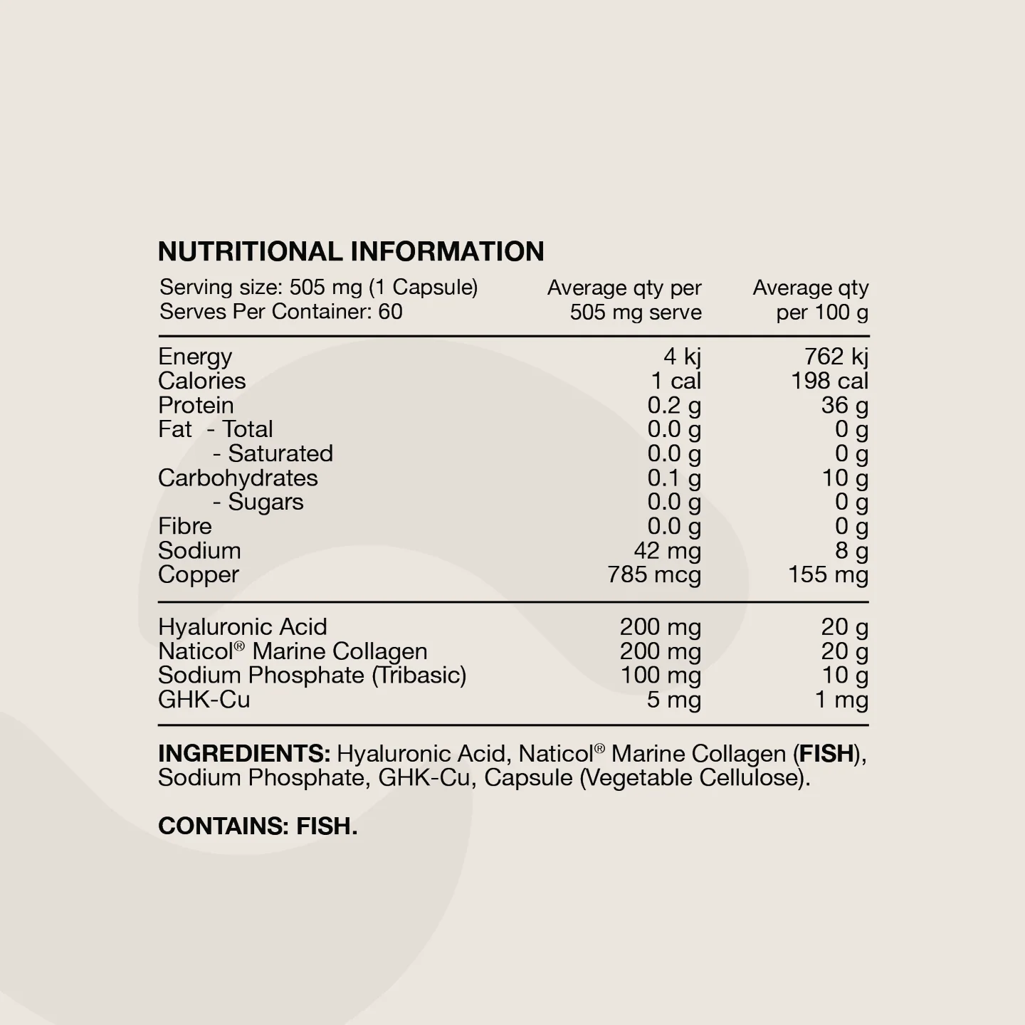 Switch Nutrition Hair and Skin Supplement with GHK-Cu Peptide Collagen *Please note this product is NOT vegan - Image 2