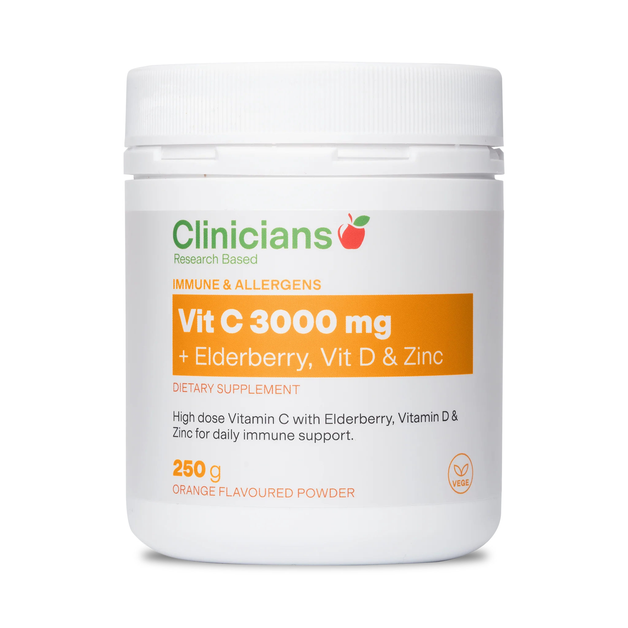 Clinicians Vit C 3000mg Elderberry Immune Support
