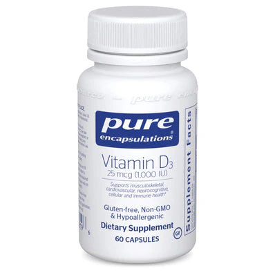 Pure Encapsulations Vitamin D3 25 mcg (1000 IU) - Pure Encapsulations