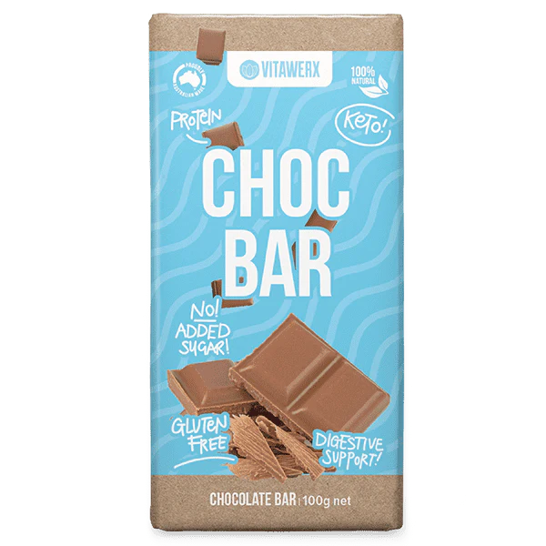 Vitawerx Milk Chocolate Bars 100g x12