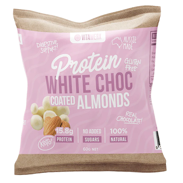 Vitawerx Protein White Chocolate Coated Nuts 60g x10