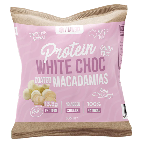 Vitawerx Protein White Chocolate Coated Nuts 60g x10 - Image 2