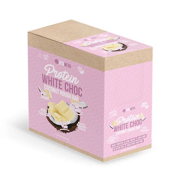 Vitawerx White Choc Bar 100g Box of 12 - Image 2