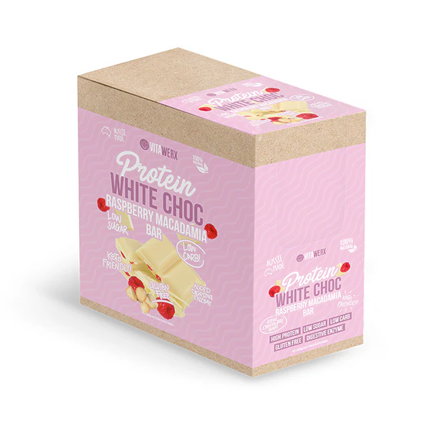 Vitawerx White Choc Bar 100g Box of 12 - Image 3
