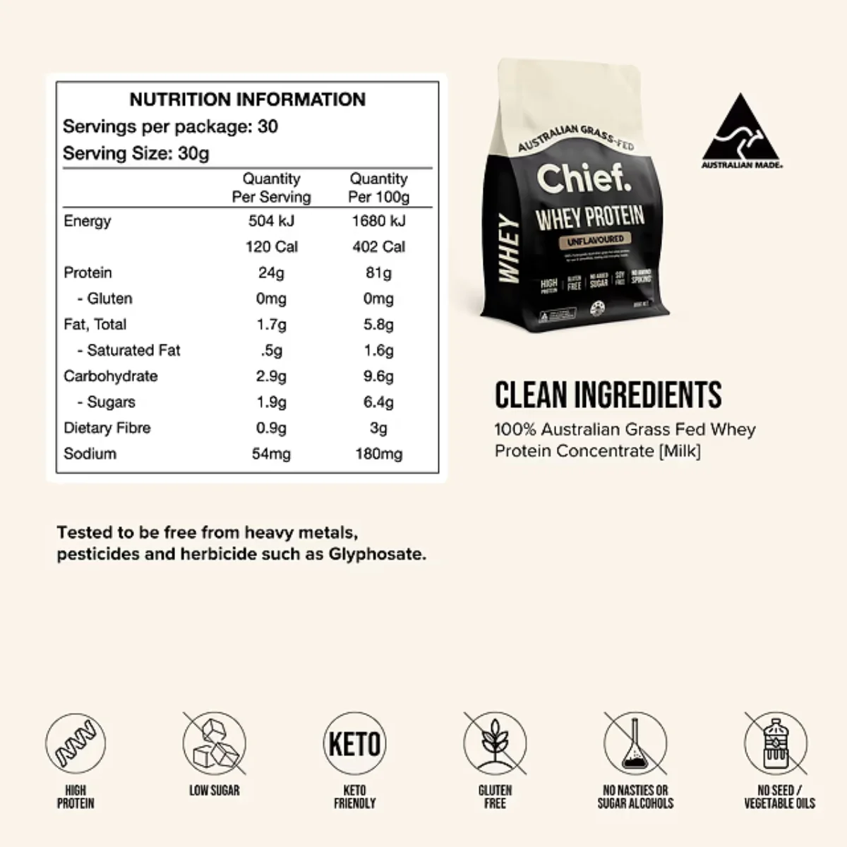 Chief Nutrition Whey Protein Concentrate - Image 7
