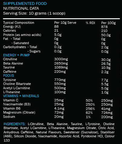 Zealea Pre-Workout - 30 Serve - Image 2