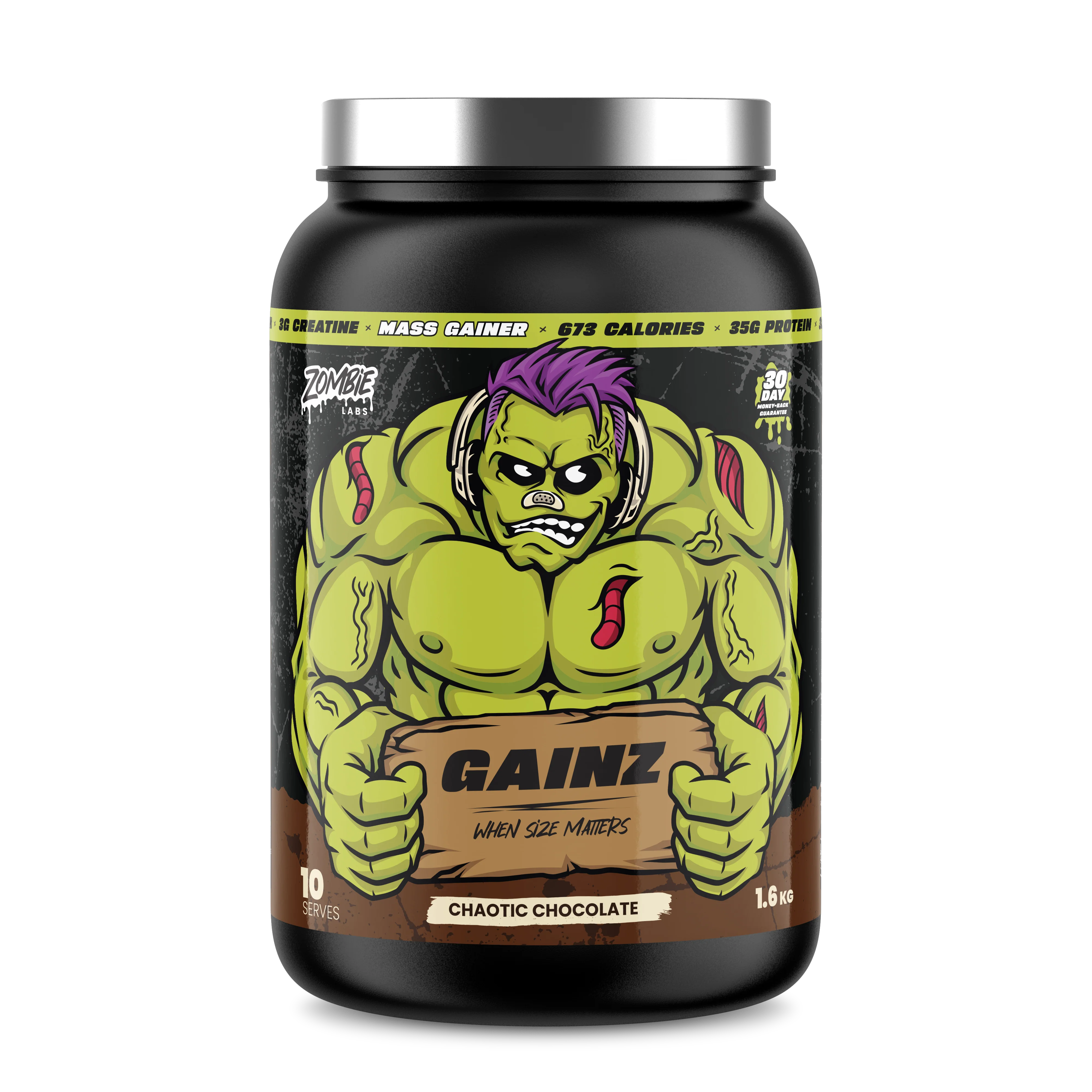 ZOMBIE LABS - Gainz Mass Gainer - 1.6Kg [10 Serves]